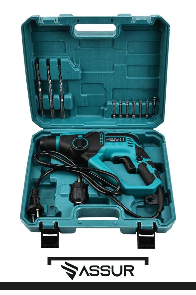 Assur 250W 2 Kademeli Bakır Sargılı Darbeli Kırıcı Delici Hilti