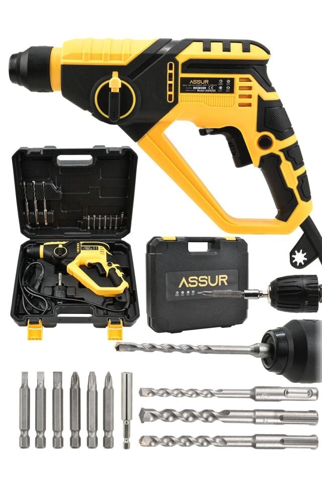 Assur 250W 2 Kademeli Bakır Sargılı Darbeli Kırıcı Delici Hilti