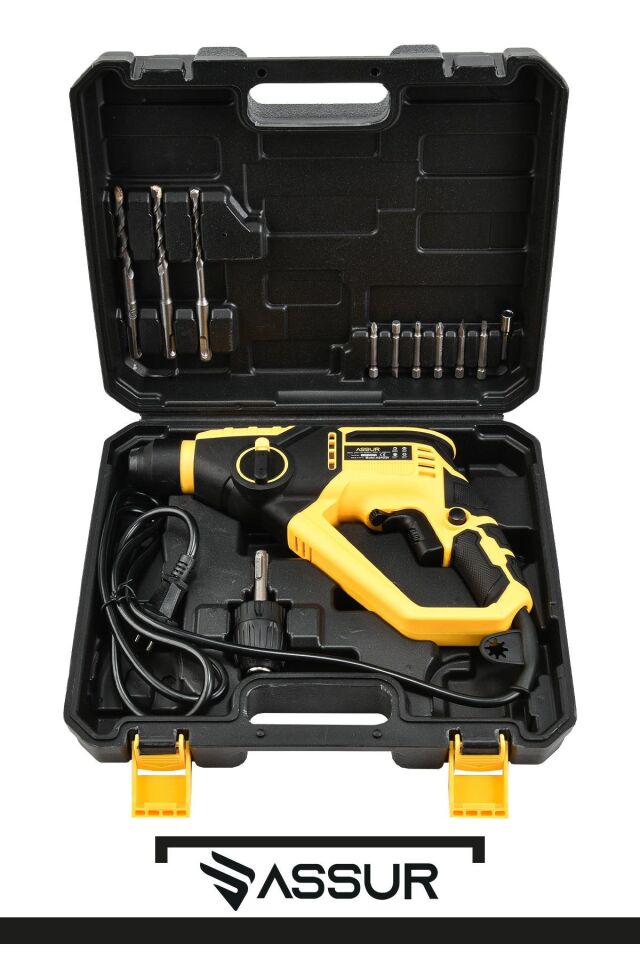 Assur 250W 2 Kademeli Bakır Sargılı Darbeli Kırıcı Delici Hilti