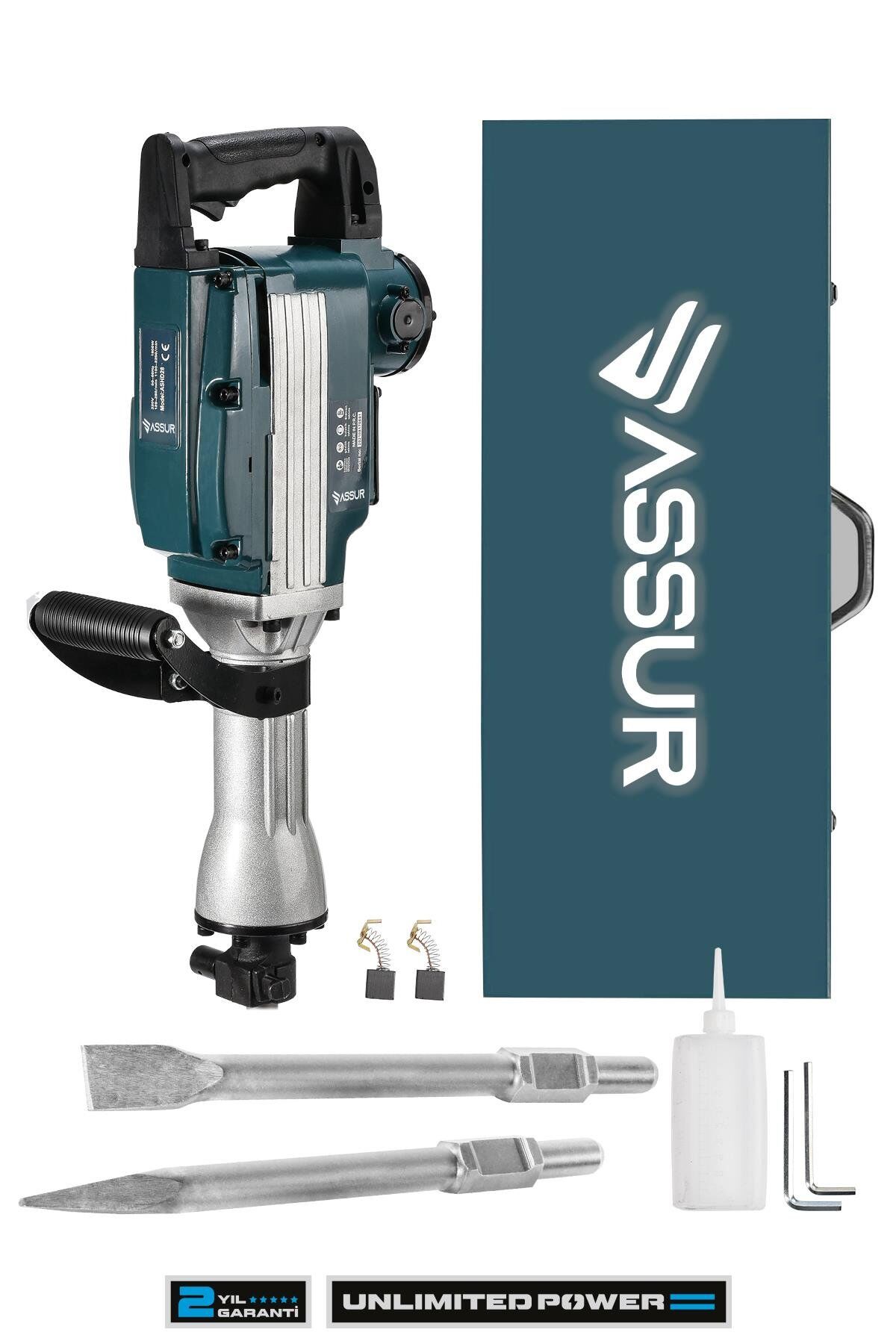 Assur 1800W Darbeli 16 Kg Kırıcı Delici Hilti