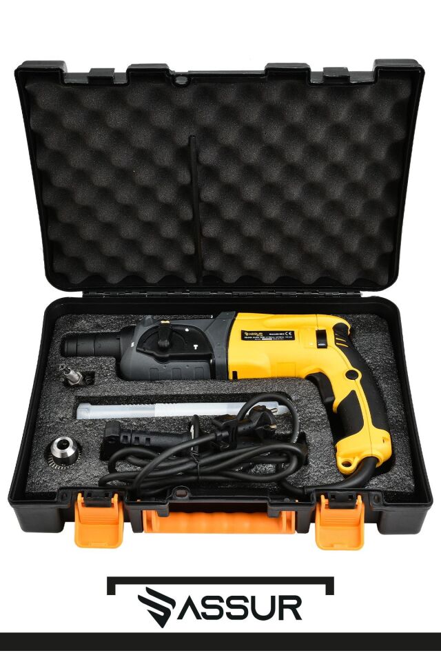 Assur 850W Darbeli Metal Şanzıman Kırıcı Delici Hilti Matkap