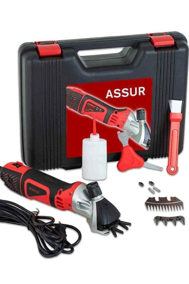 Assur 500W 6 Kademe Ayarlı Metal Şanzıman Koyun Kırkma Makinası
