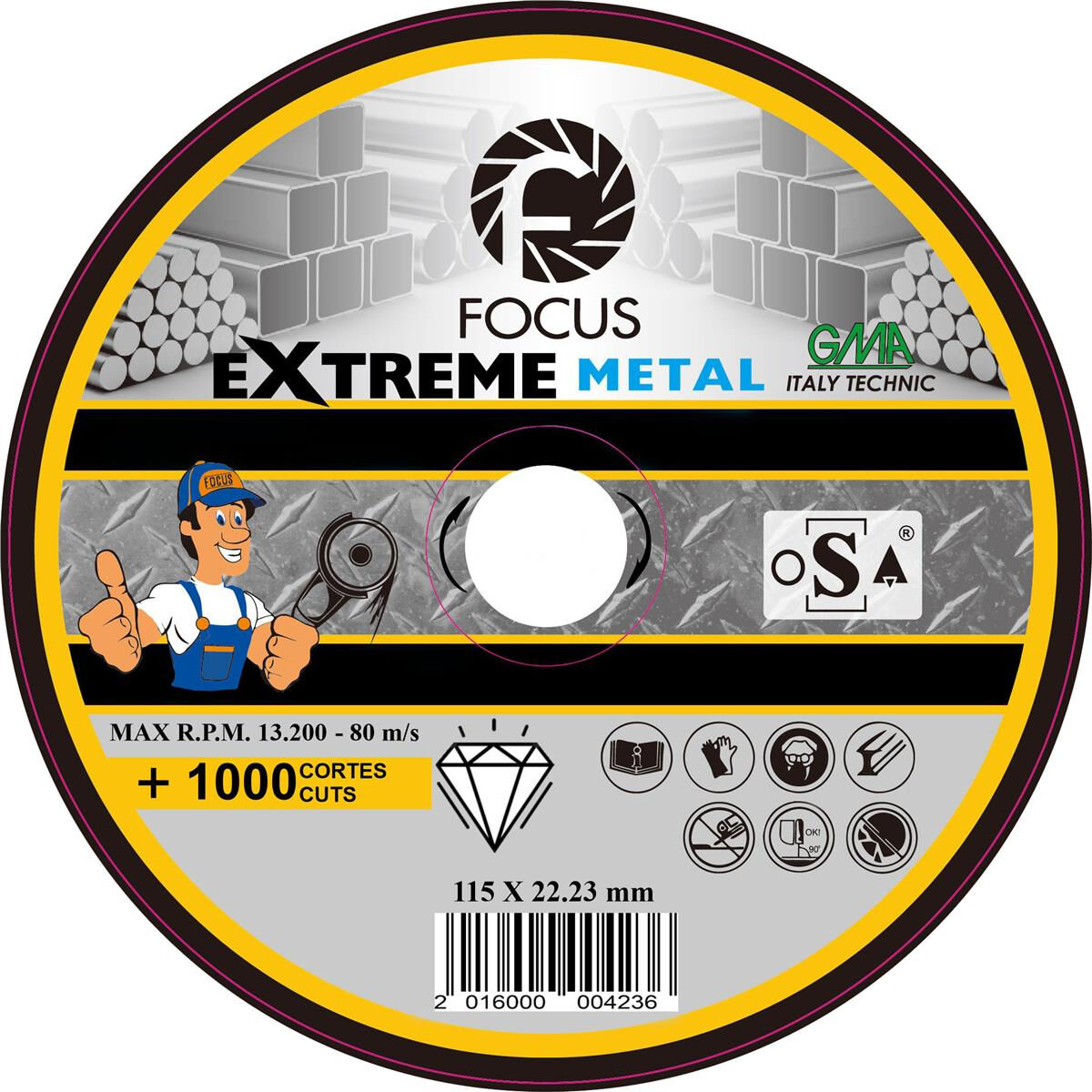 FOCUS EXTREME ELMAS METAL 115 MM