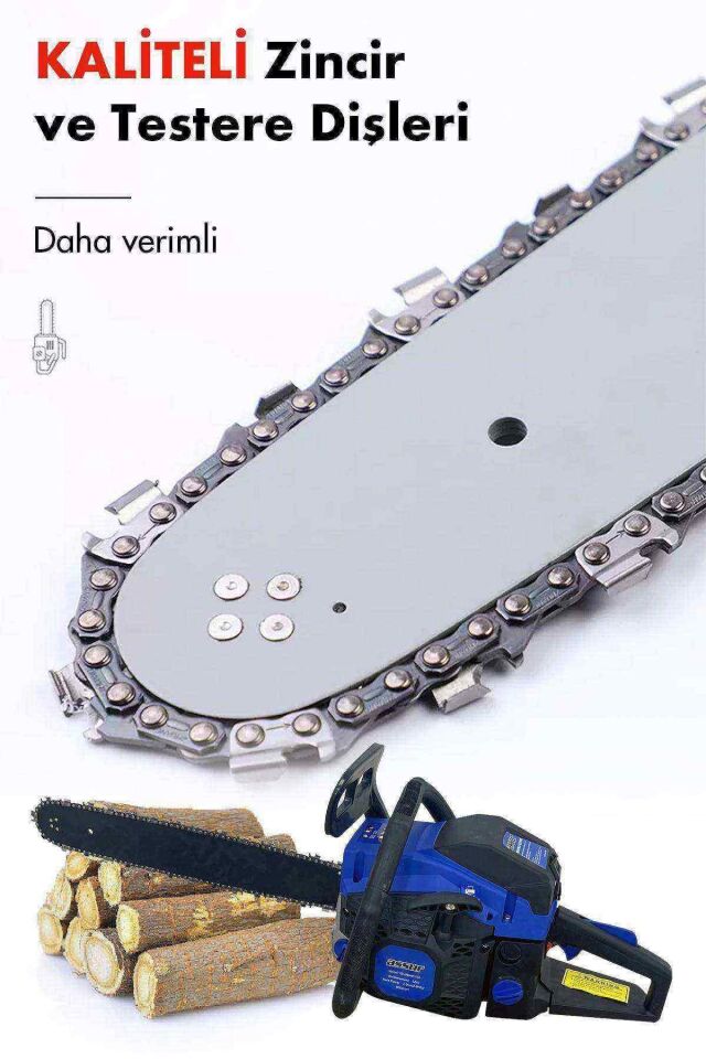 Assur 52 Cc Benzinli Ağaç Odun Dal Kesme 45 Cm Testere