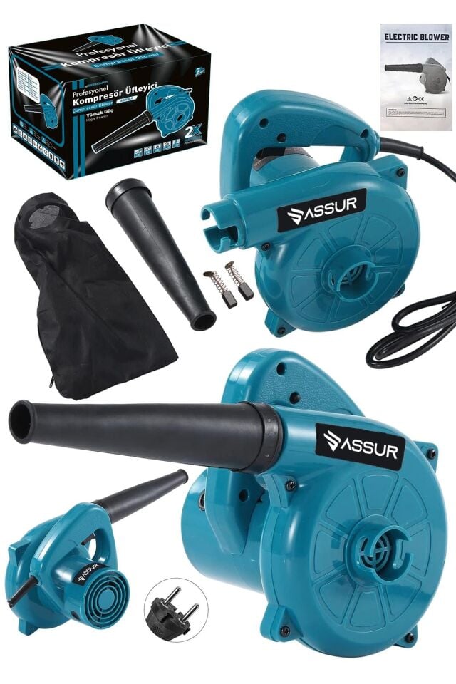 Assur 450W Elektrikli Hava Üfleme Emme Körüğü