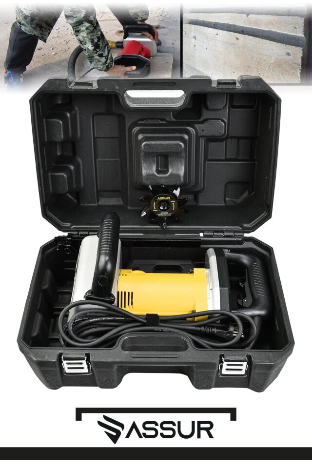 Assur Profesyonel 2000W Duvar Oluk Kanal Açma Makinesi