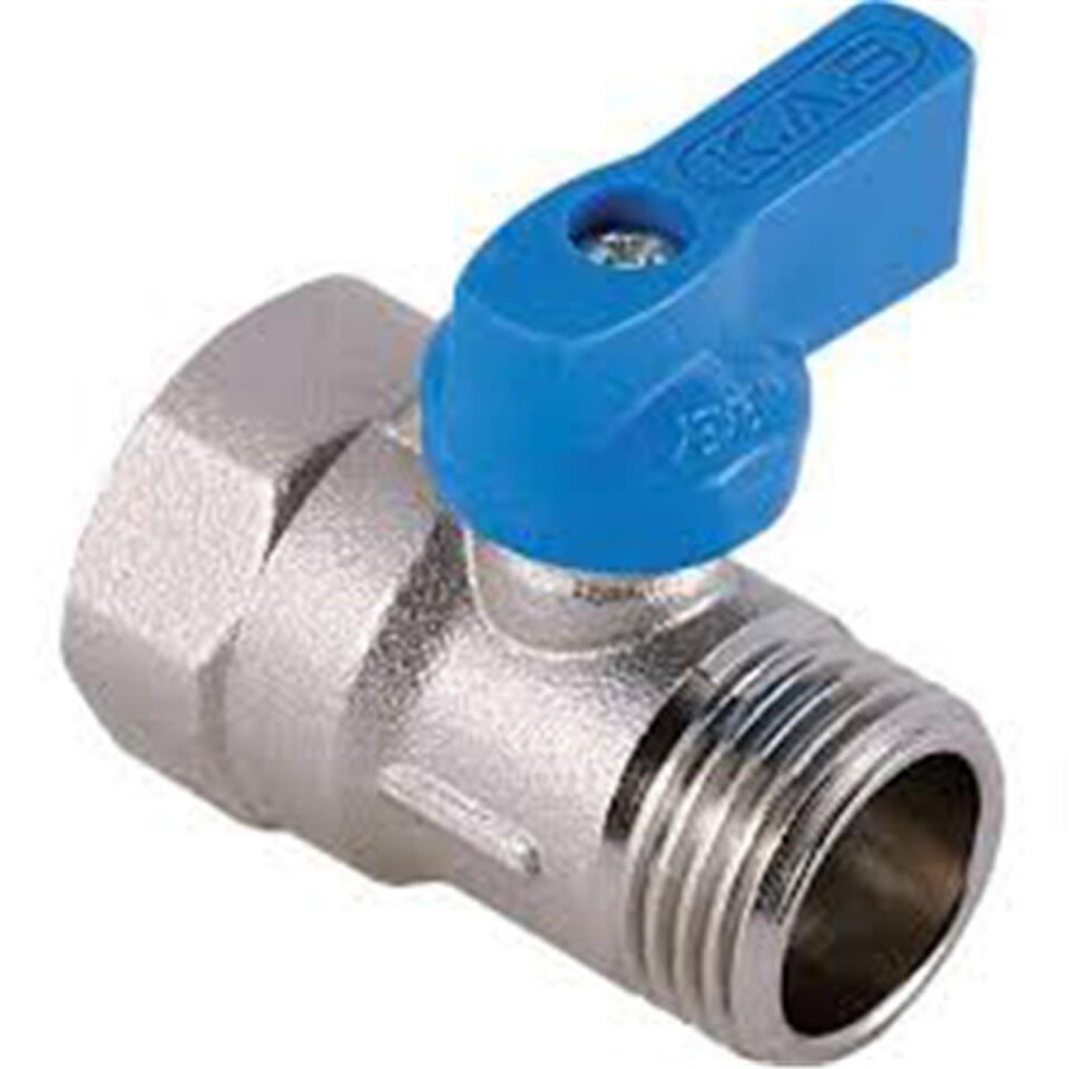 FOCUS MİNİ VANA 1/2''X1/2'' MAVİ KELEBEK VANA