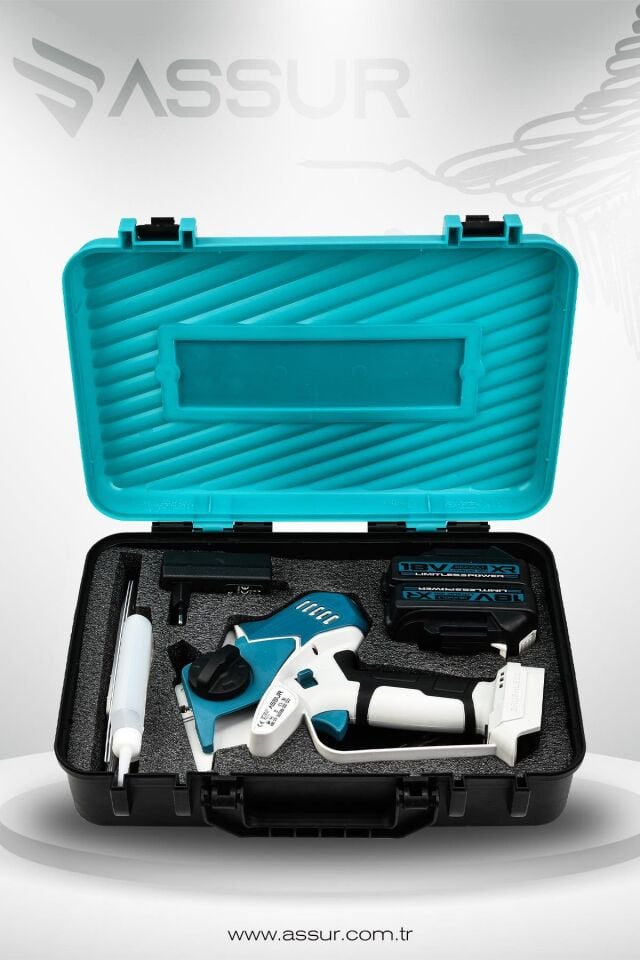 Assur 18V Çift Akü Ağaç Odun Dal Kesme Budama El Testeresi