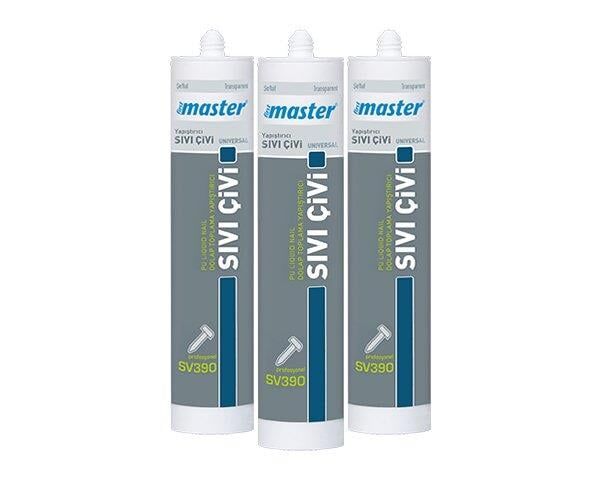 MASTER SIVI ÇİVİ SİLİKON ŞEFFAF     SV390