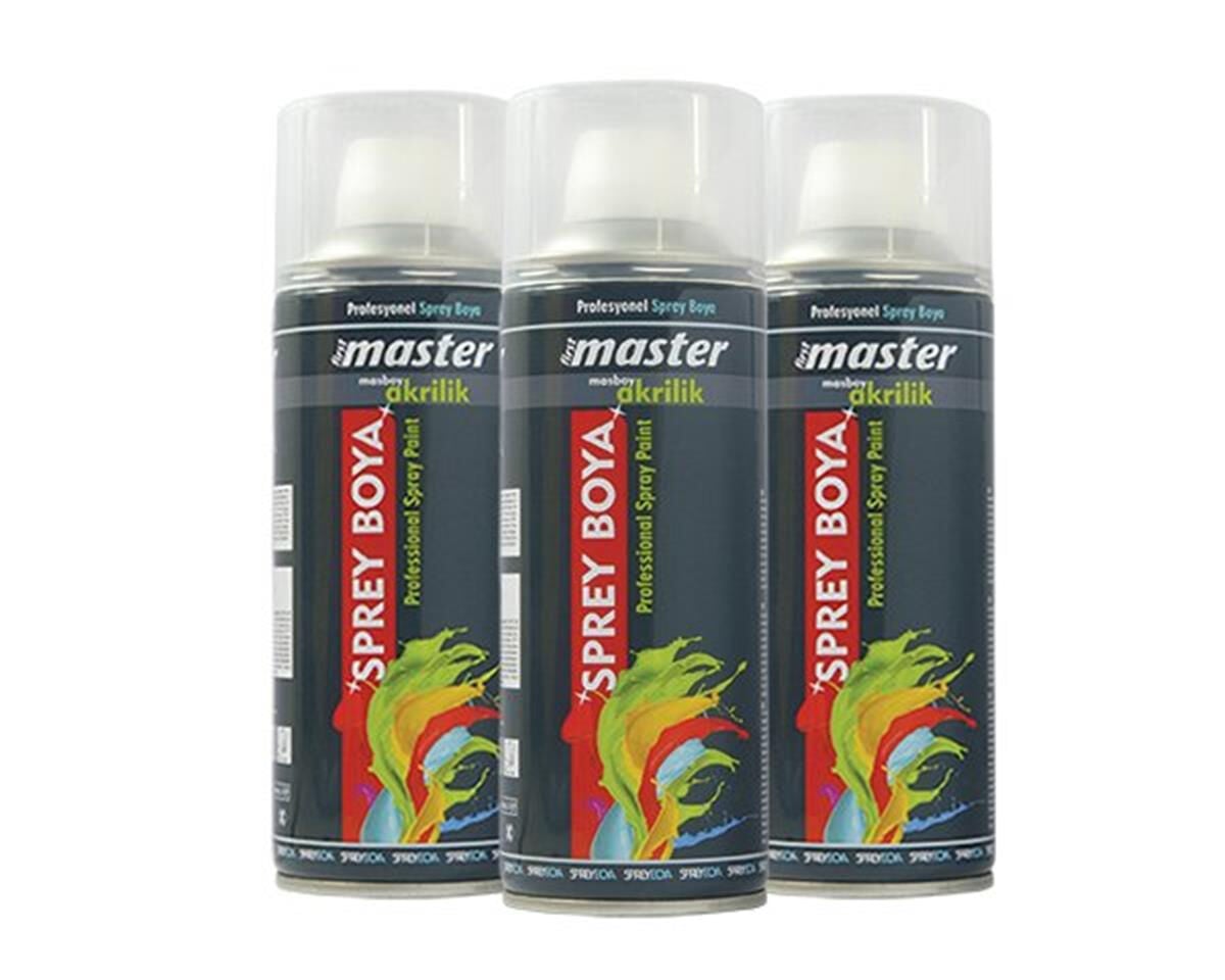 MASTER SPREY BOYA PARLAK SİYAH RAL:9005