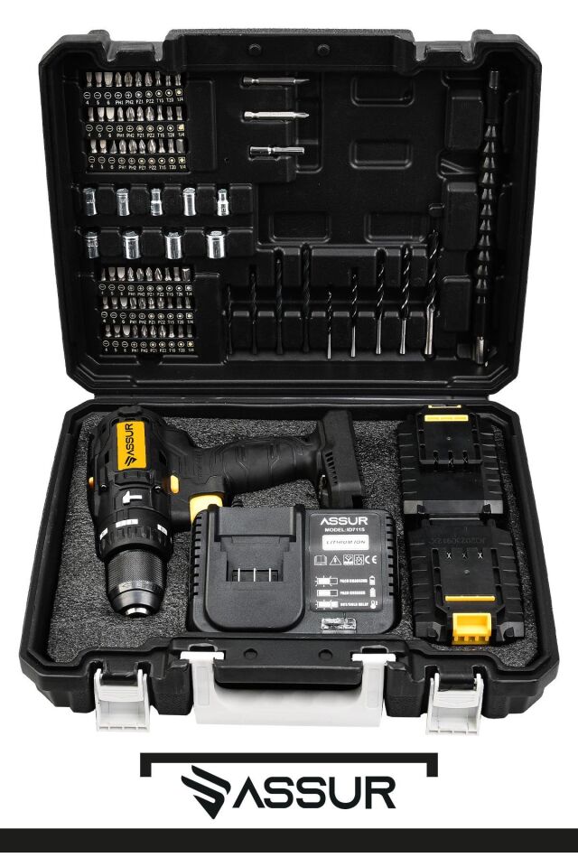 Assur 21V Çift Akülü Vidalama Darbeli Matkap