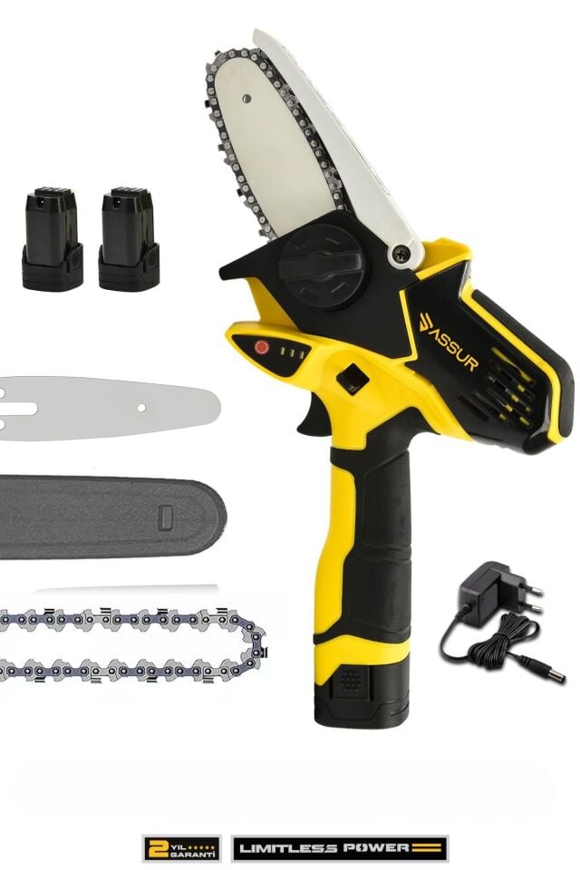 Assur 18V Çift Akülü Bıçkı Testere Dal Budama Makinesi