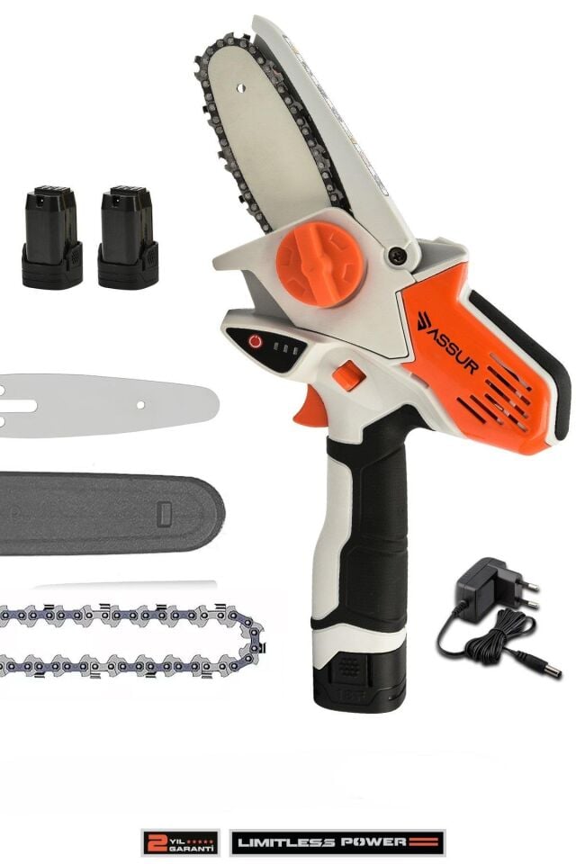 Assur 18V Çift Akülü Bıçkı Testere Dal Budama Makinesi