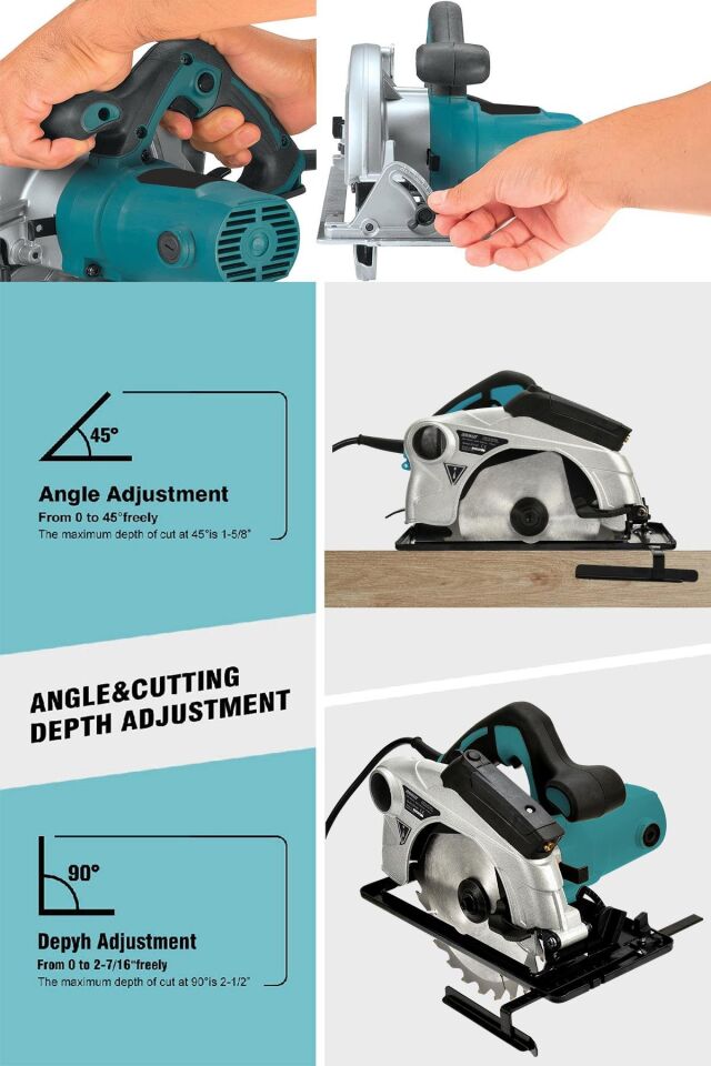 Assur 1400W Elektrikli Sunta Kesme 185 Mm Daire Testere