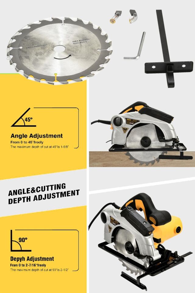 Assur 1400W Elektrikli Sunta Kesme 185 Mm Daire Testere