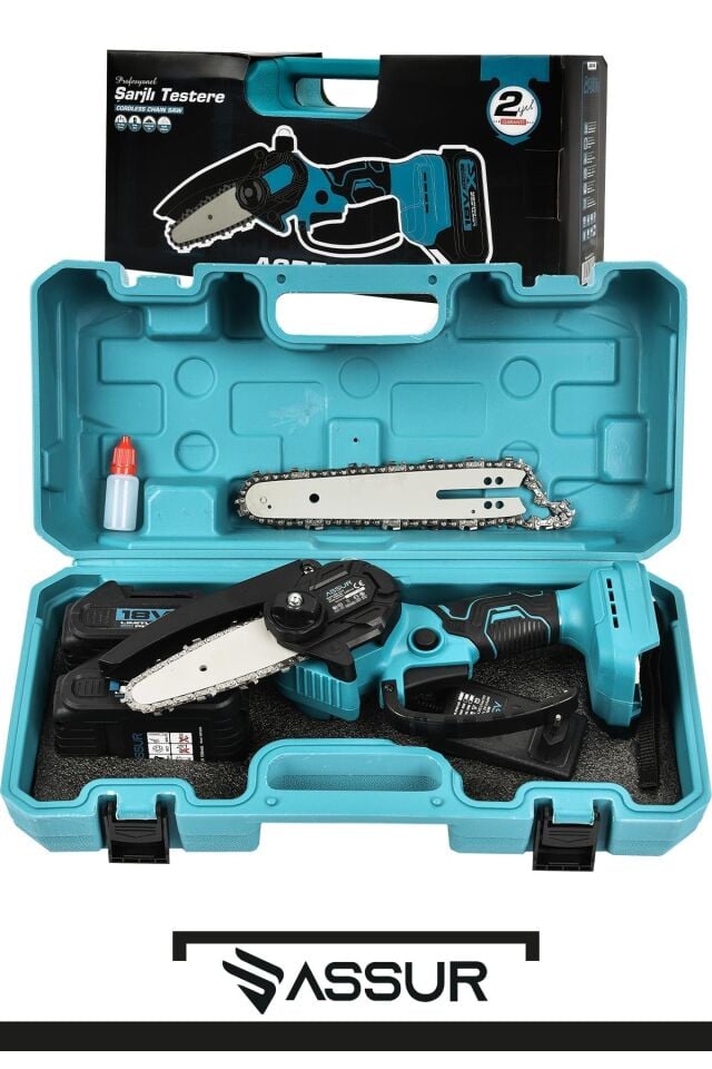 Assur 18V Çift Akülü Ağaç Odun Dal Budama Testere