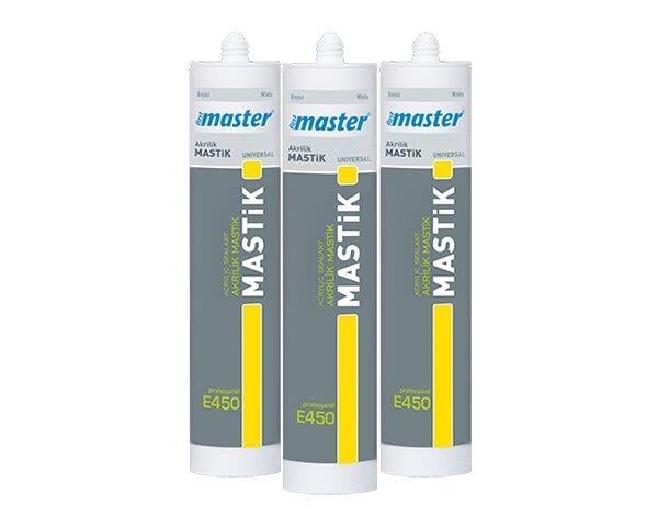 MASTER AKRİLİK MASTİK BEYAZ 450GR  E450