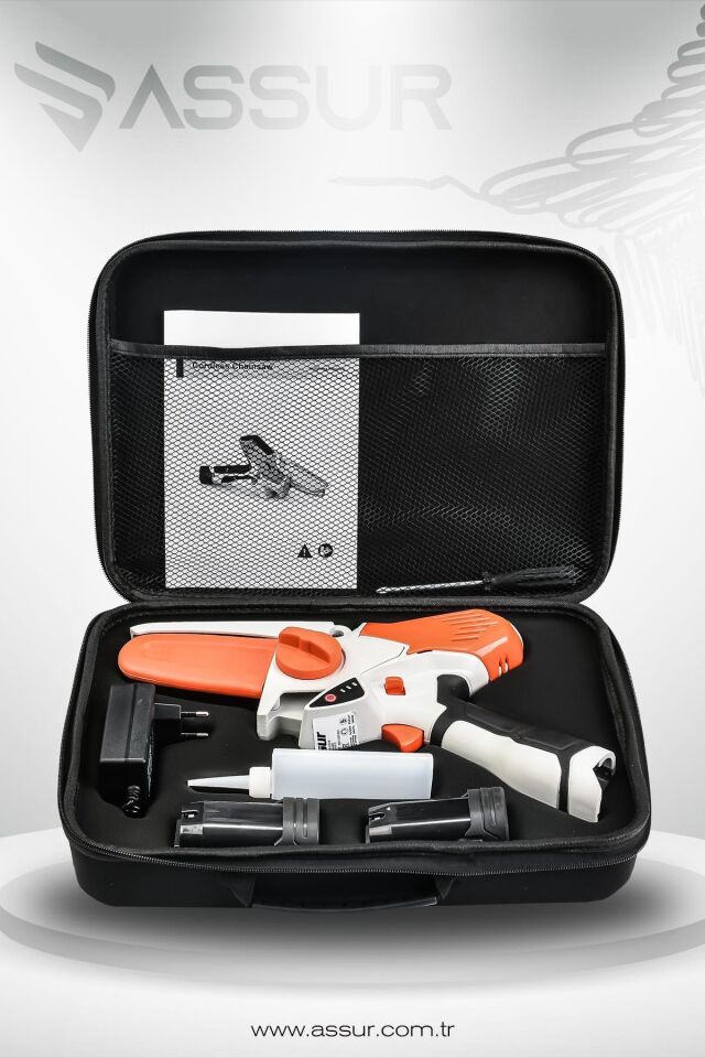 Assur 18V Çift Akülü Bıçkı Testere Dal Budama Makinesi Çantalı