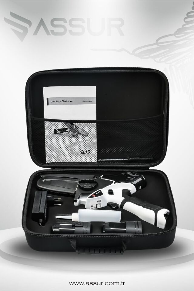 Assur 18V Çift Akülü Bıçkı Testere Dal Budama Makinesi Çantalı