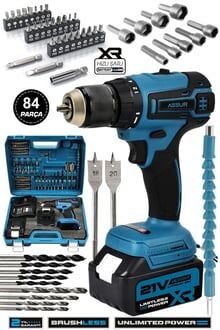 Assur Plus 12V Çift Akülü Vidalama Şarjlı Matkap