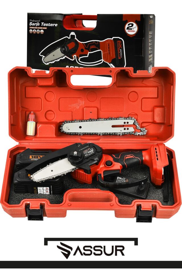 Assur Plus 18V Çift Akülü Ağaç Odun Dal Budama Testere