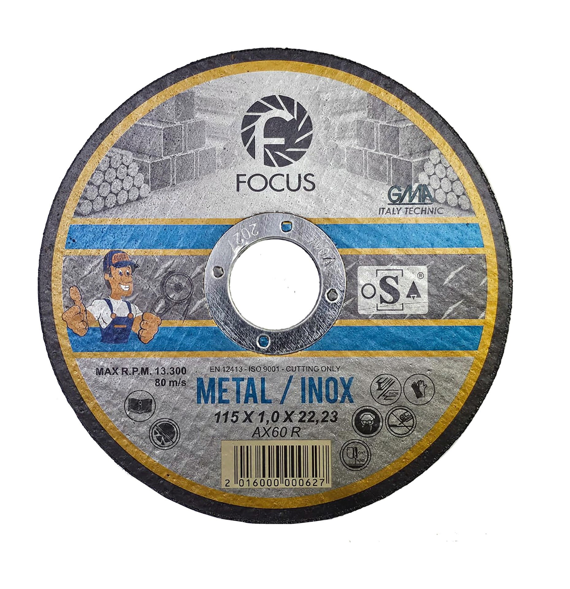 FOCUS ÇELİK KESME İNOX 115 X1.0 MM