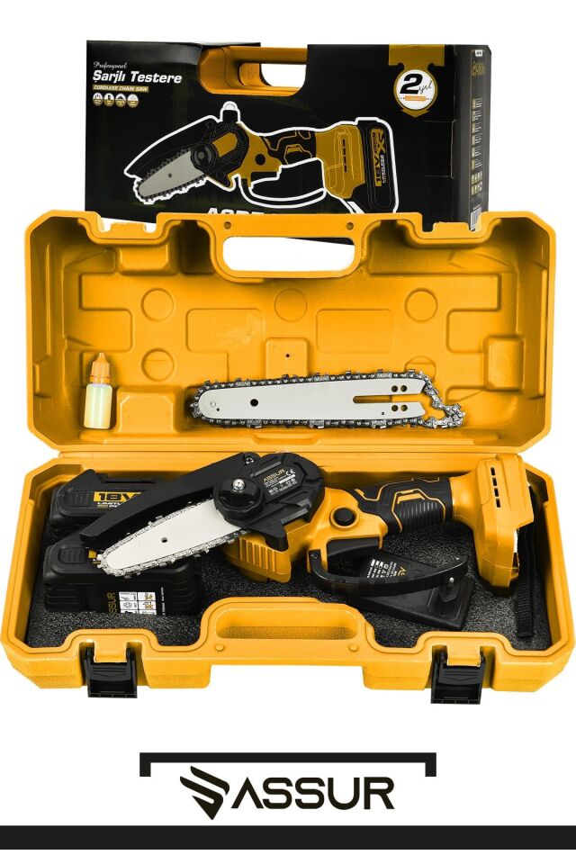 Assur Plus 18V Çift Akülü Ağaç Odun Dal Budama Testere